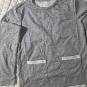 Jogger And Sweatshirt Set Size Xl Grey Unisex Fleece Lined